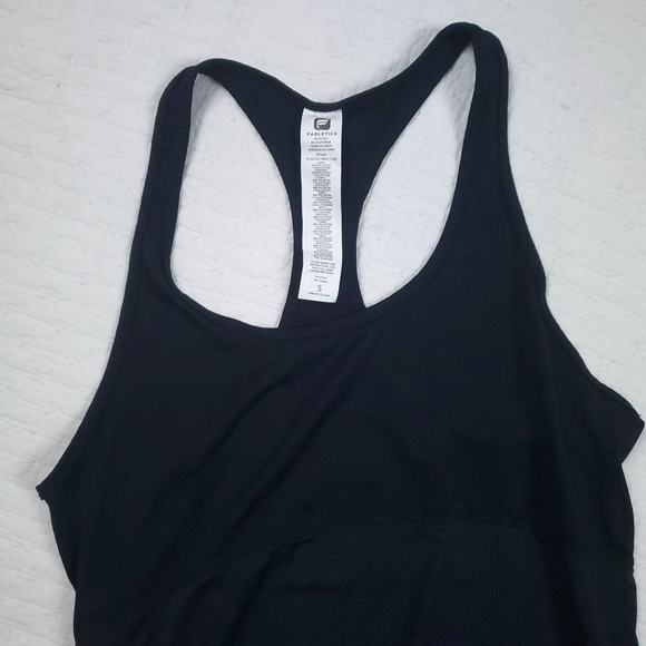 Fabletic Racerback Athletic Black Cashel Curved Running Fitness Racerback Tank S - Picture 3 of 12